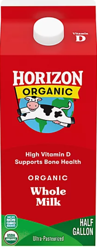 Horizon Half Gallon Whole milk