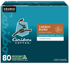 Caribou Blend Flavor K-Cups 80 Count